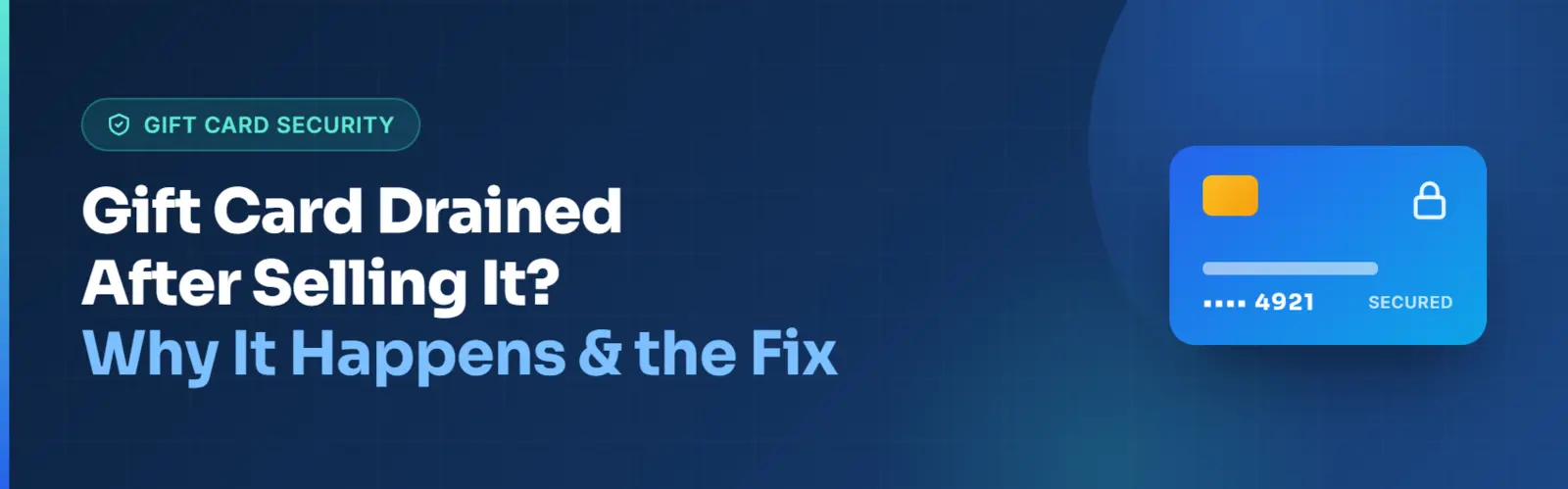 Gift Card Drained After Selling It? Why It Happens & the Fix