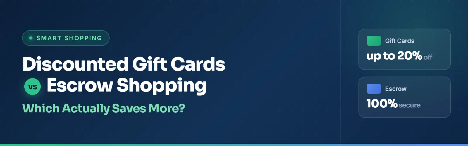Discounted Gift Cards vs Escrow Shopping: Which Actually